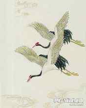 吉祥鸟水彩画手机壁纸