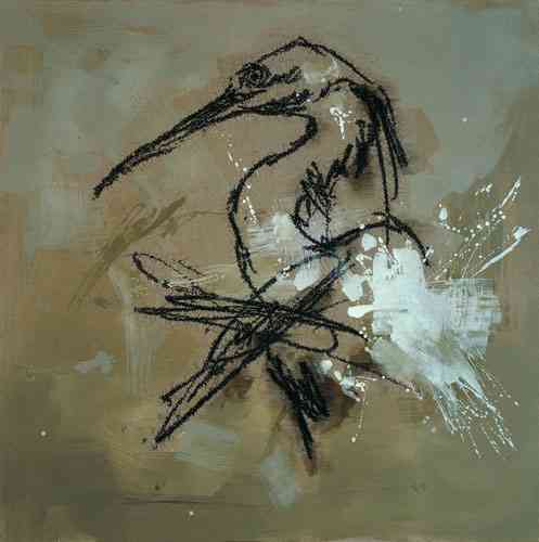 画家叶永青画的鸟，视觉冲击！