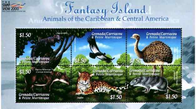 格林纳达小美洲鸵邮票