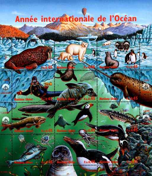 王企鹅邮票集十一(5枚)