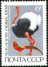 俄罗斯鸵鸟邮票介绍续