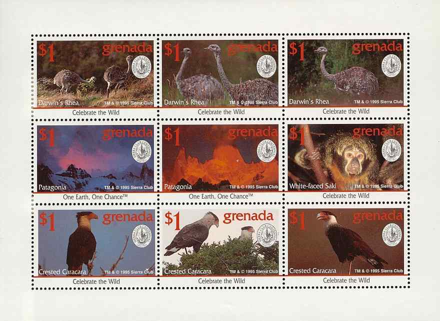 格林纳达小美洲鸵邮票