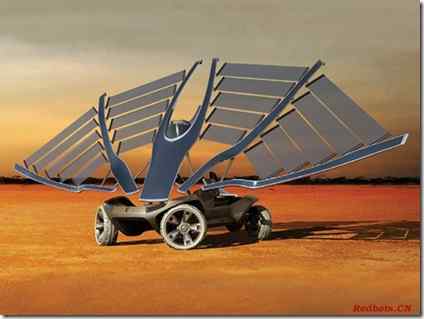 鸟状太阳能电池概念车