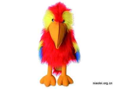 鸟类玩具木偶惟妙惟肖