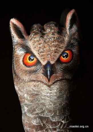 绝美艺术：一只手模仿出来的动物