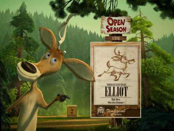 骡鹿 臀部都是白色