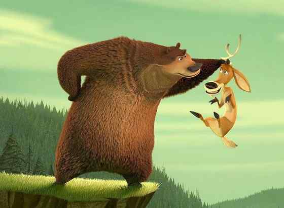 骡鹿 臀部都是白色