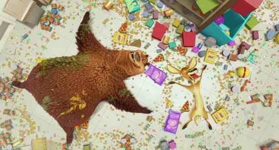 骡鹿 臀部都是白色