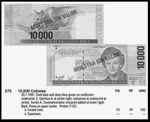 哥斯达黎加科郎——美洲狮