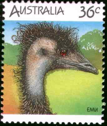 澳大利亚鸸鹋邮票